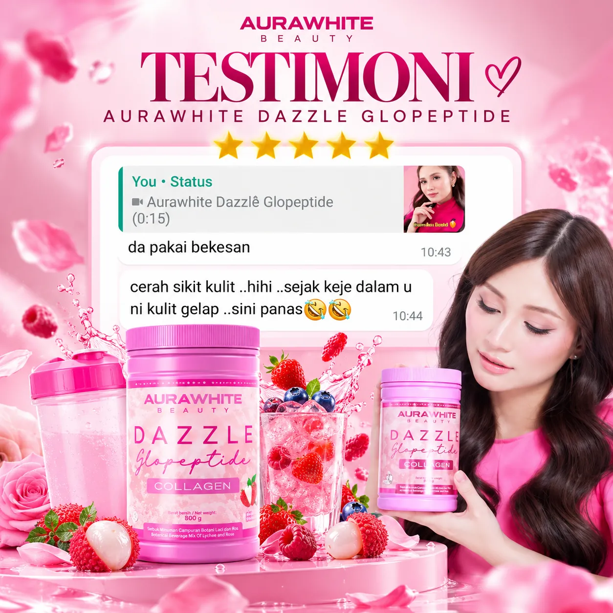 Feedback pelanggan Aurawhite Dazzle
