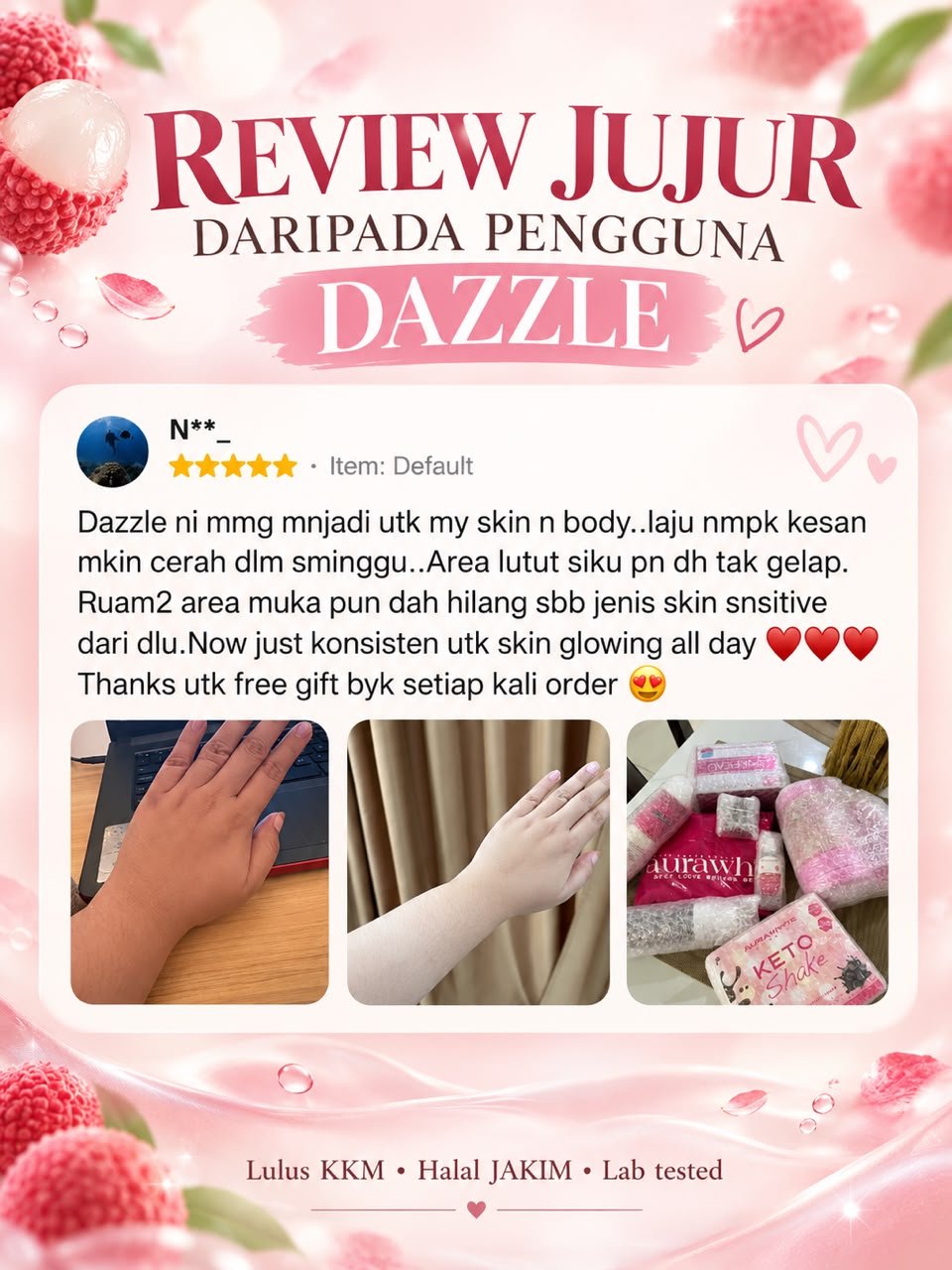 Aurawhite Dazzle Glopeptide Collagen - info kolagen 4